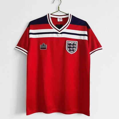 1982 Retro England Away Soccer Jersey
