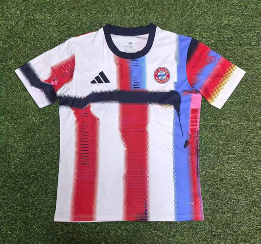 2025/2026 Bayern Munich Pre Match Training Wear Colorful Football Jersey