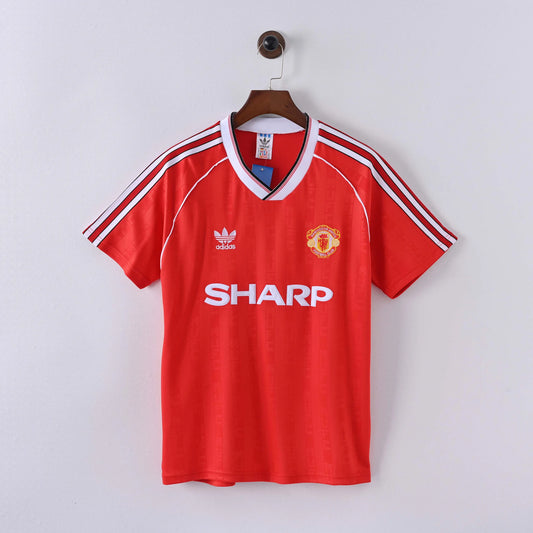 1988/1990 Retro Manchester United Home Football Shirt